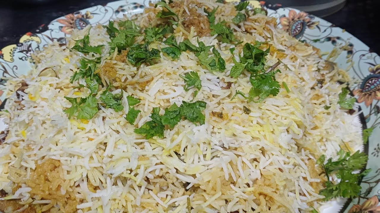 Hyderabadi zafrani  biryani 