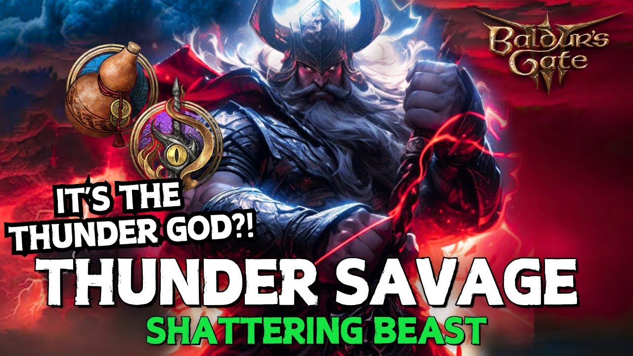 MOST EXPLOSIVE THUNDER GOD! Patch 8 Drunken Master/Hexblade BUILD in Baldur's Gate 3 // #bg3