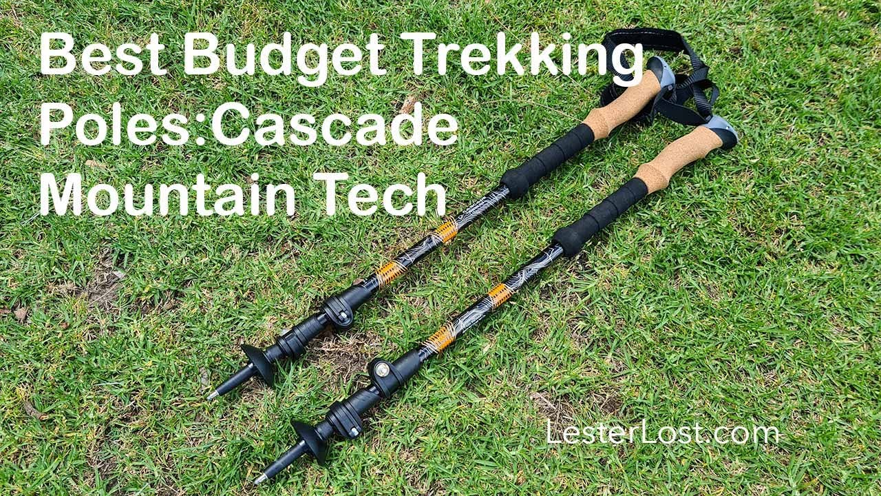 Best budget trekking poles : Cascade Mountain Tech hiking poles