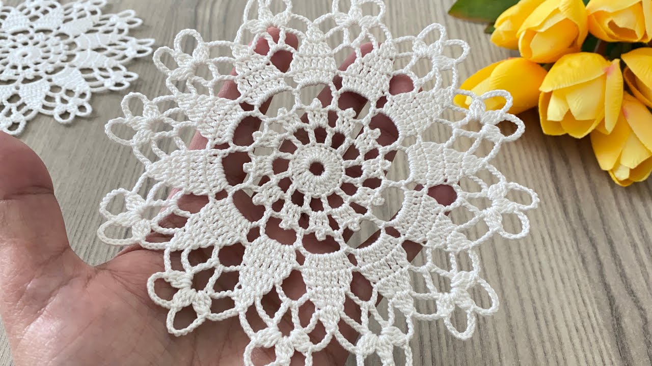 CROCHET NEW ROUND DESIGN Lace Runner, Shawl, Blouse and Coaster Pattern @HorrorCaseFiles6868