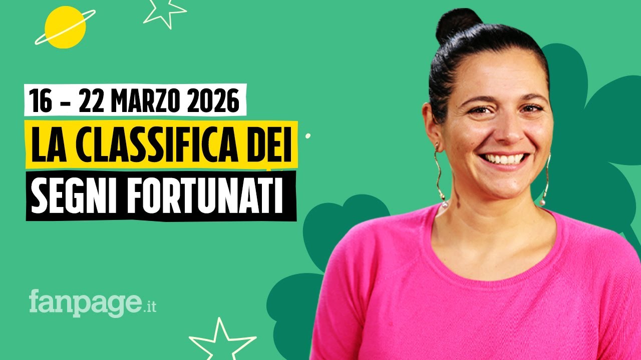 Oroscopo, la classifica dei segni più fortunati della settimana dal 16 al 22 marzo 2026