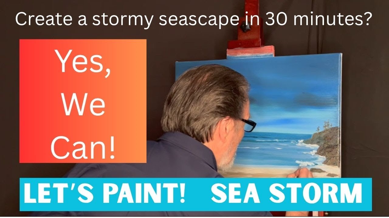 Alla Prima oil painting with Daniel T Hylton; Episode 2: Sea Storm
