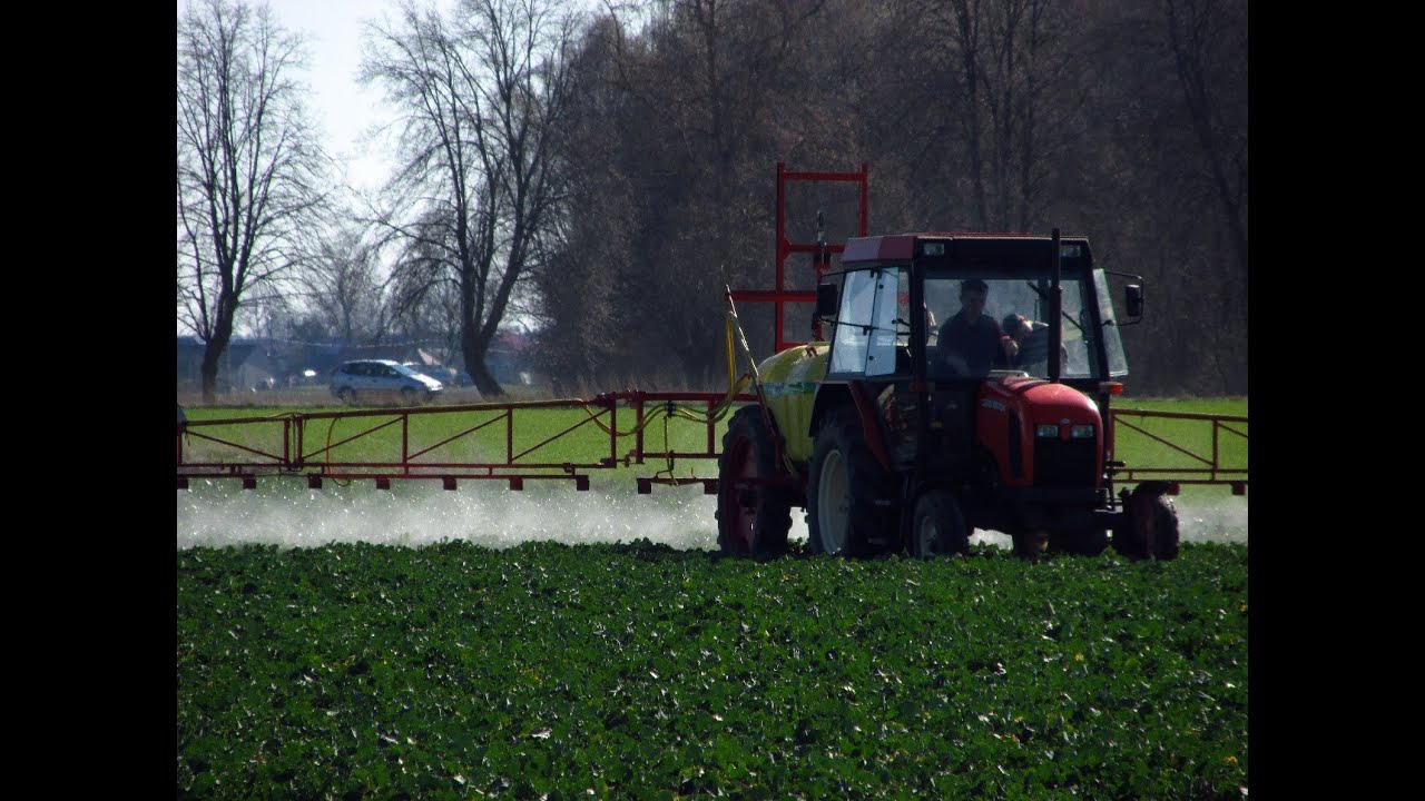 Wiosenny oprysk rzepaku 2014 - Zetor i Unia Pilmet 1618U