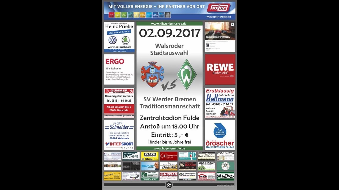 Walsroder Auswahl : Werder Bremen Traditionsmannschaft