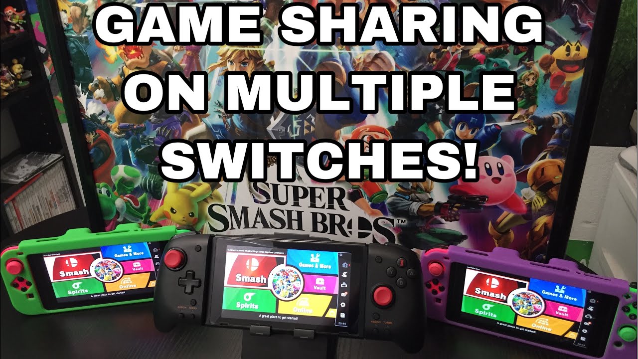 Совместное использование игр на нескольких Nintendo Switch
