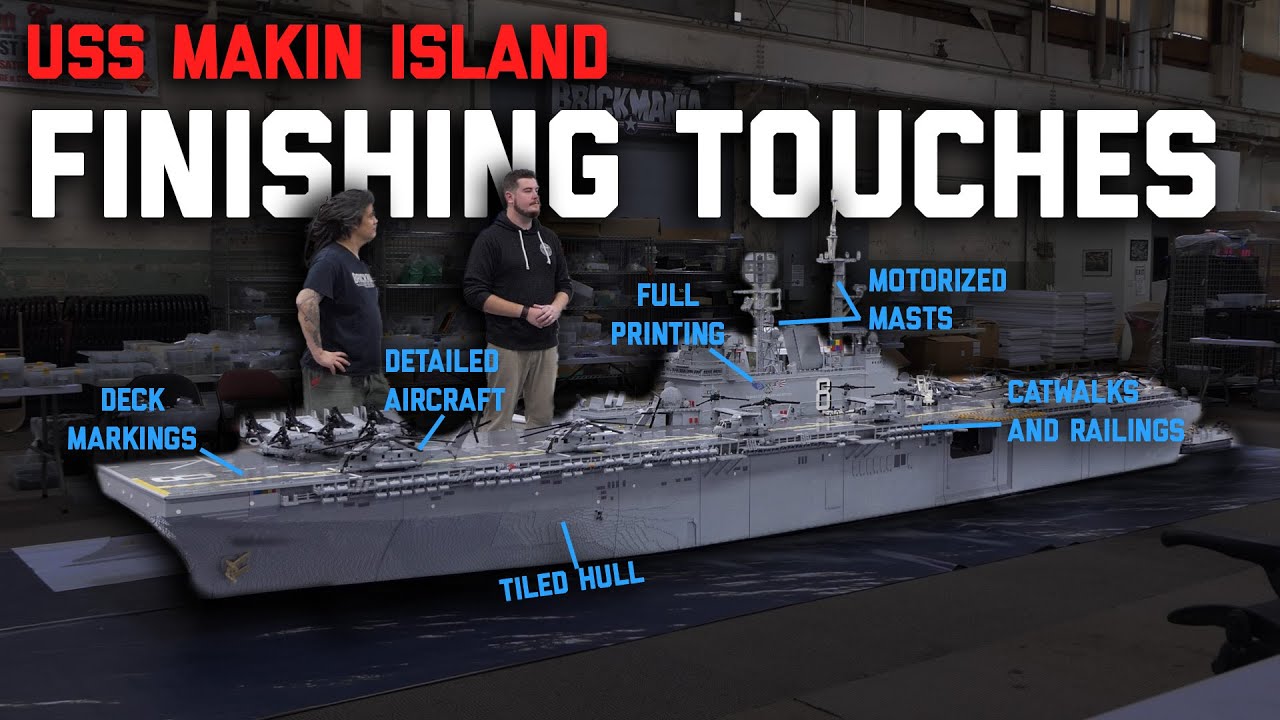 USS Makin Island in LEGO - The Finishing Touches!