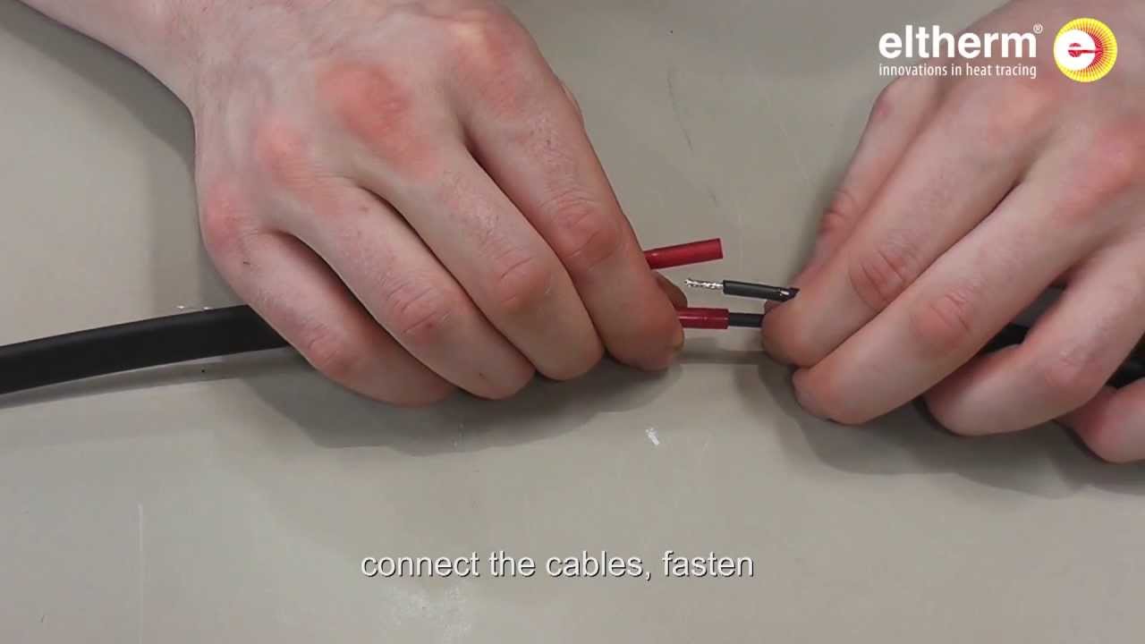 Heating cable self regulating ELSR-N-AO connection 2 cables (electrical heat trace)