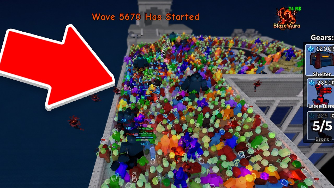 I SURVIVED INFINITE WAVES IN SURVIVE ZOMBIE ARENA