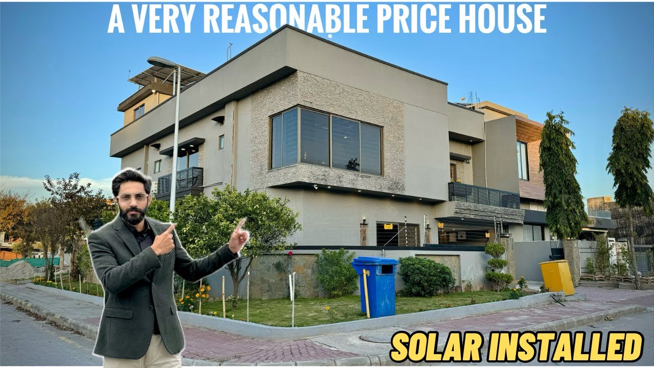14.25 Marla Corner SOLAR-POWERED House For Sale in Bahria Islamabad