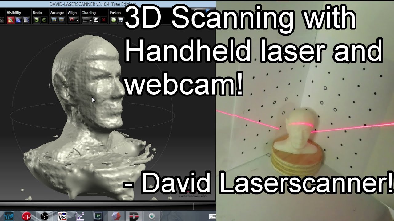 3D Scanning with Handheld Laser and Webcam - DAVID Laserscanner v3