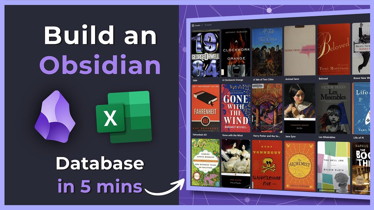 Создайте базу данных Obsidian за 5 минут (руководство по импорту CSV)