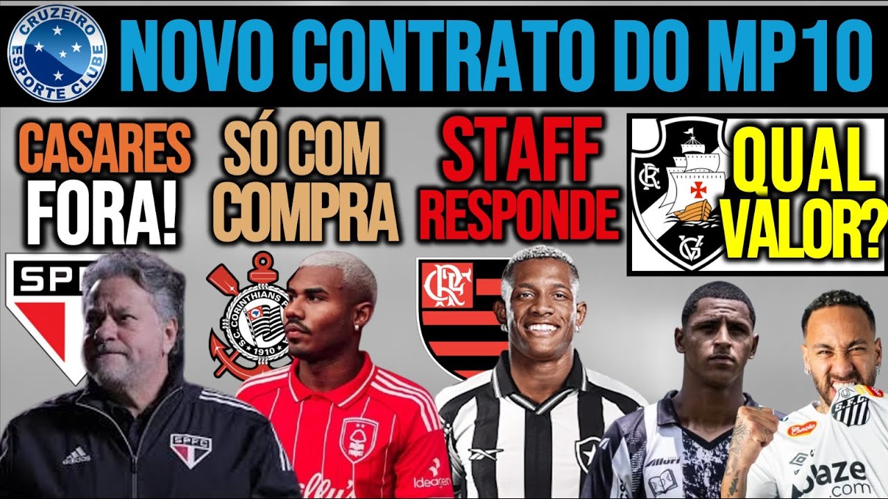 CASARES CAIU| CUIABANO NO TIMÃO? DANILO NO FLA? VERDÃO PROCESSA| CIFRAS DE RAYAN| MP10, MICHAEL+