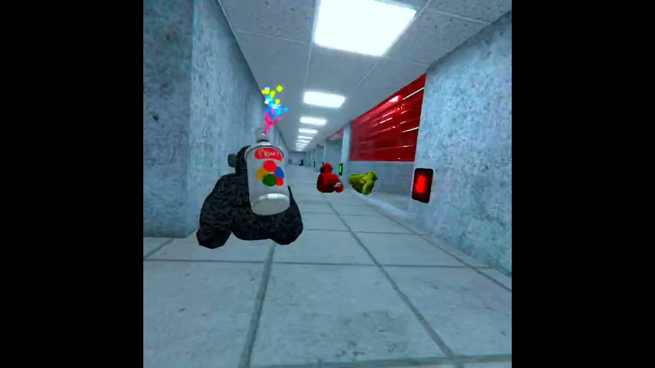 Playing my Oculus 2 on scary baboon