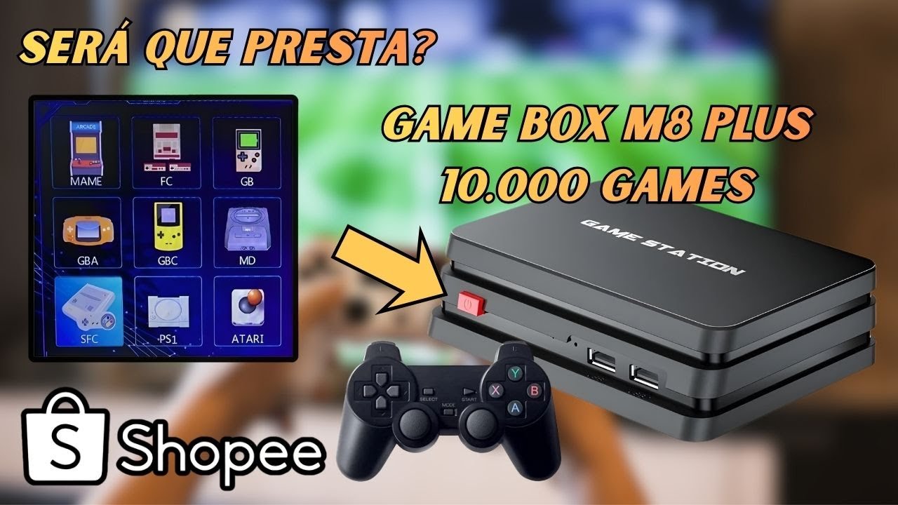 GAME BOX M8 Plus 10.000 GAMES - Será que presta?
