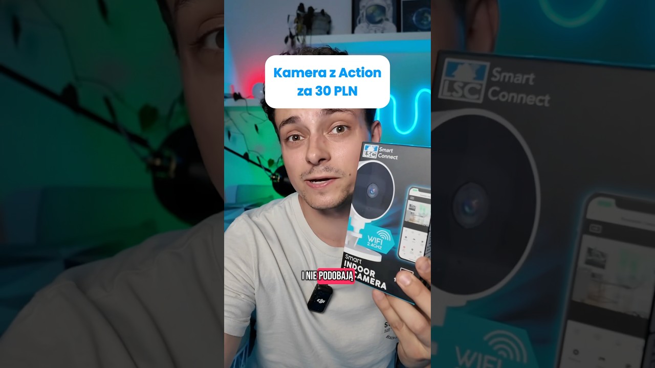 Kamera z Action za 30 PLN. #SmartHome #inteligentnydom #action #gadzetydodomu #kamera #homeassistant
