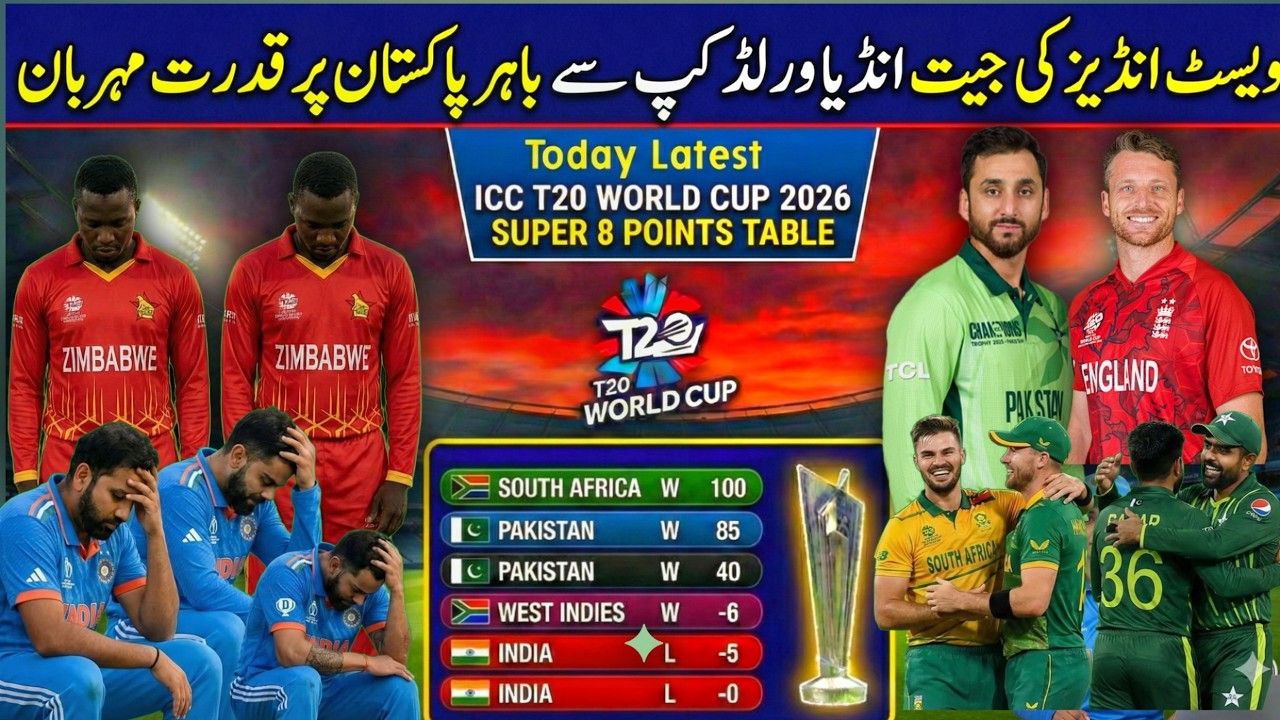 India Out of T20 WC? | Super 8 Points Table | Pak vs Eng Today Match | Jalil Sports