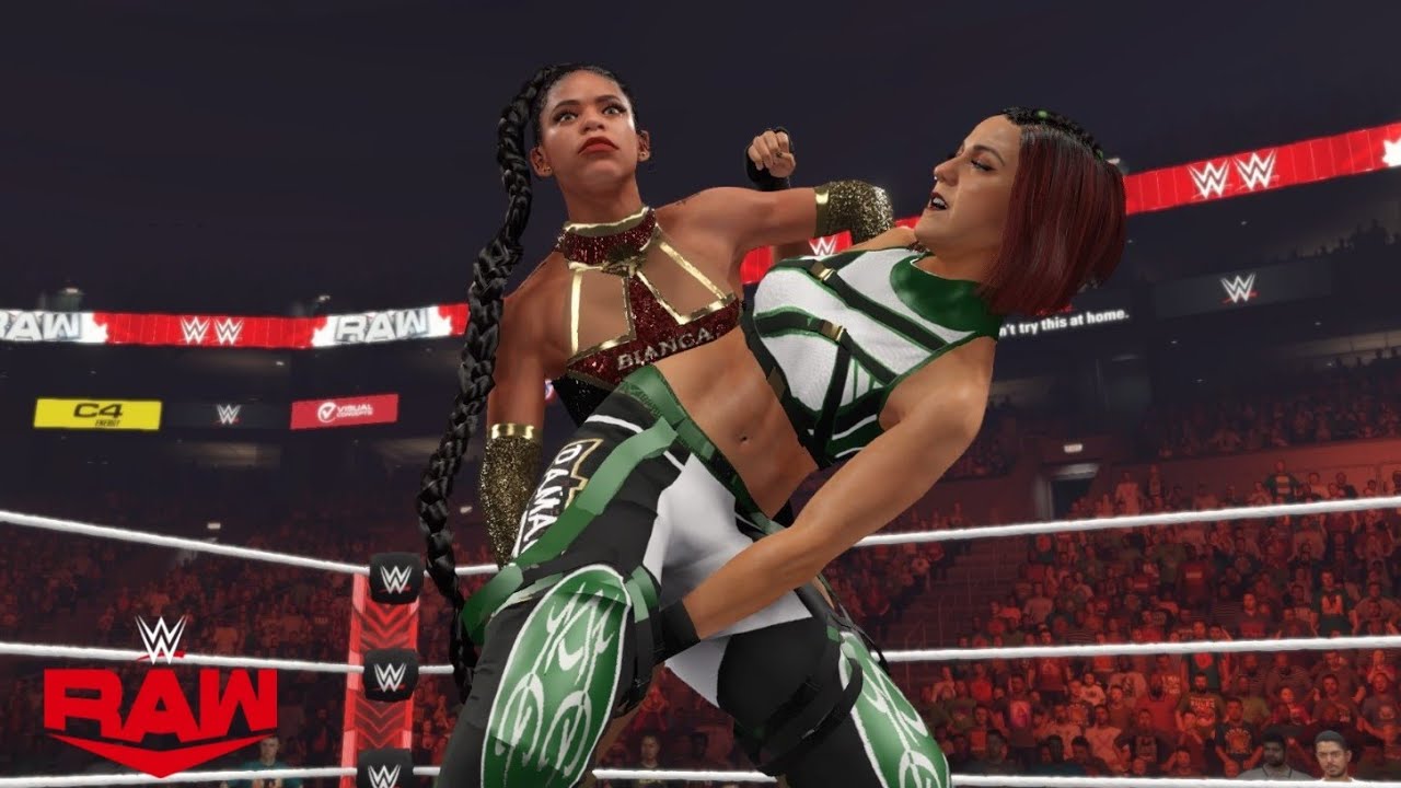 WWE 2K23 RAW BIANCA BELAIR VS BAYLEY W/DAKOTA KAI & IYO SKY
