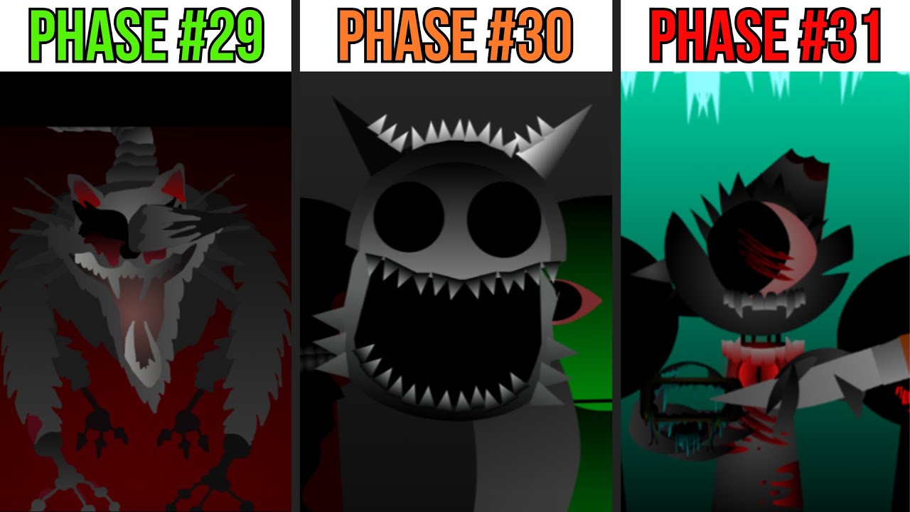 Phase 29 VS Phase 30 VS Phase 31 in Incredibox Sprunki