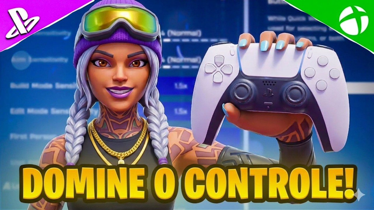10 DICAS *INSANAS* pra QUEM JOGA no CONTROLE/CONSOLE! MELHOR CONFIGURA&Ccedil;&Atilde;O de FORTNITE PARA CONSOLE!