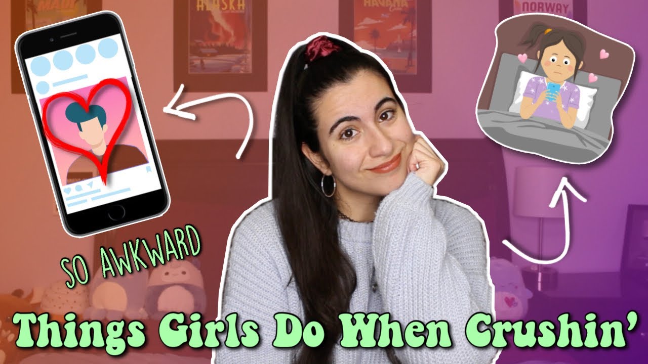 14 AWKWARD Things ALL Girls Do When They Have a Crush (is it true tho?) | Just Sharon