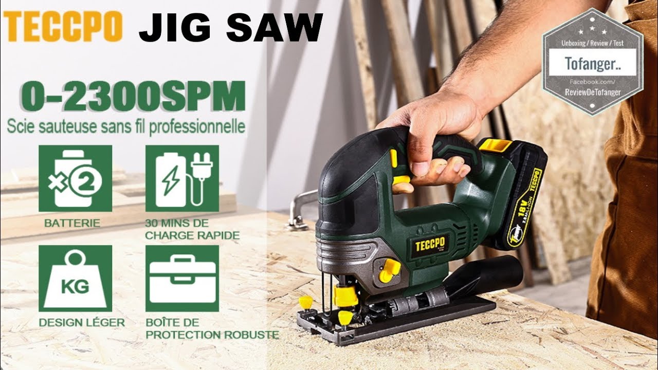 TECCPO JIG SAW DC 18V - Лобзик TECCPO - 18В - TECCPO TDJA22P - Распаковка