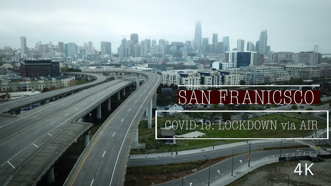 SAN FRANCISCO under LOCKDOWN: COVID-19: Empty Streets & Drones POV. THX u Health Care Workers!!