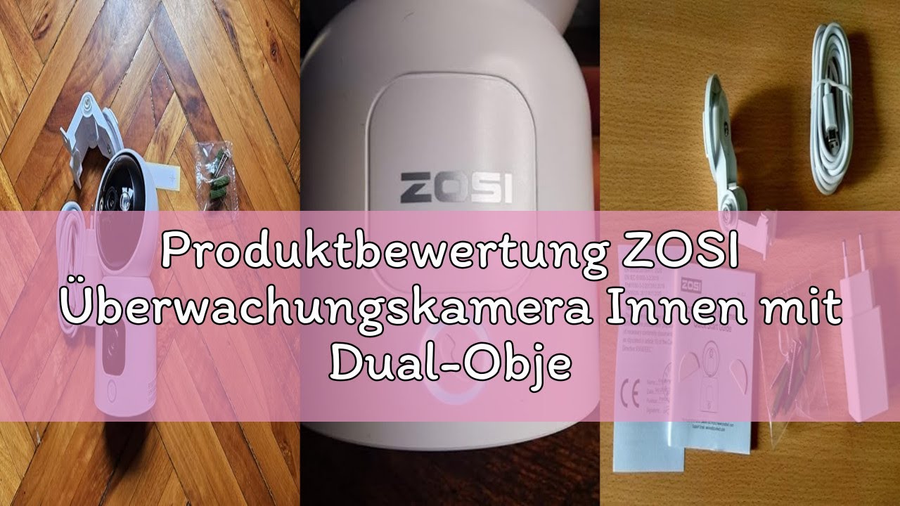 Produktbewertung ZOSI Überwachungskamera Innen mit Dual-Objektiv 3MP+3MP, 2,4/5G WLAN, Taste/OK-Gest