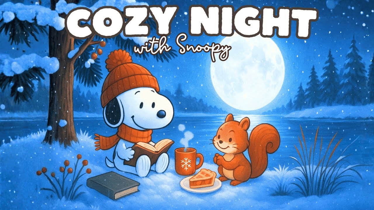 Cozy Winter Lofi with Snoopy ❄️🔥 | Relaxing Music for Study, Sleep & New Year Vibes