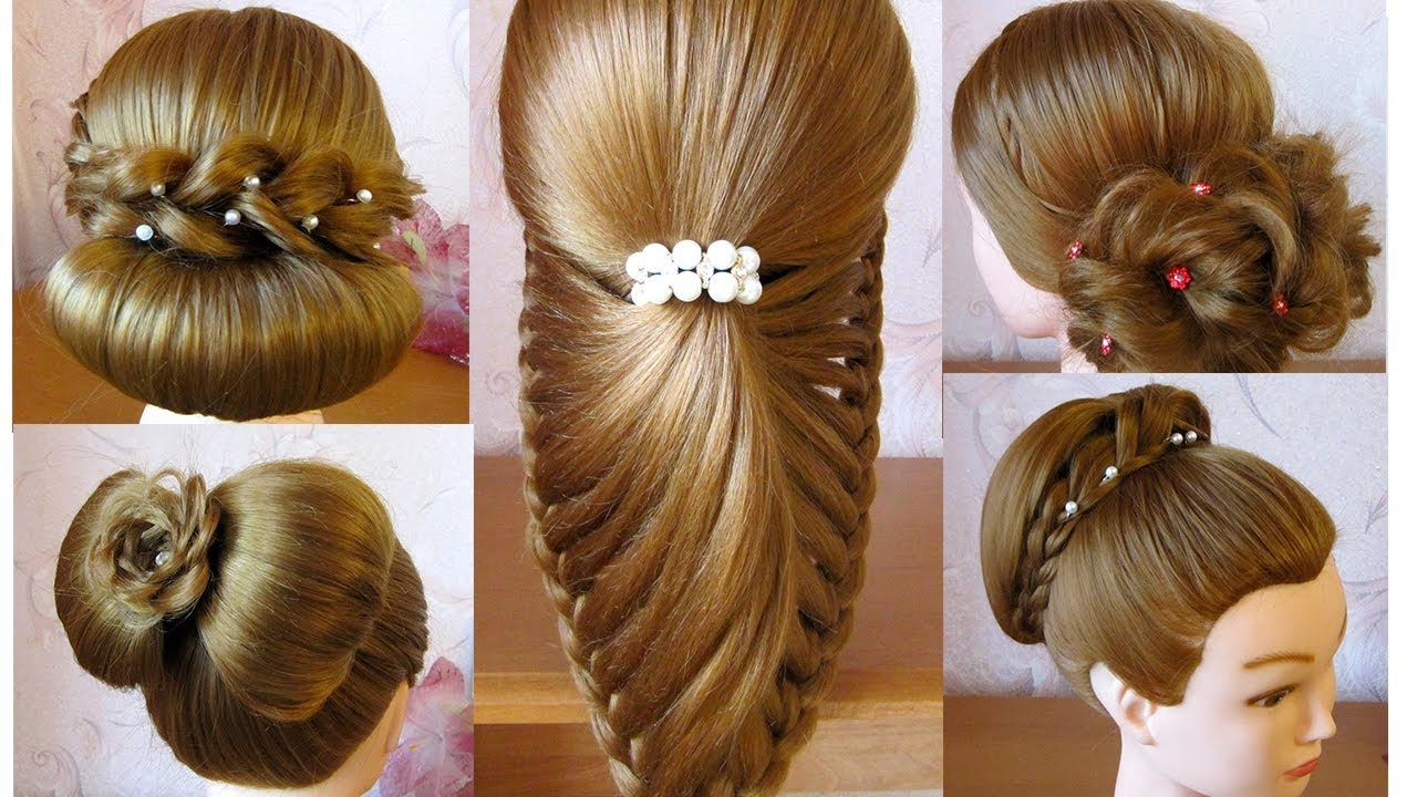 5 coiffures soirée / mariage / pour les fêtes / Noël 🌟 Tuto coiffures cheveux long 🌟 facile à faire