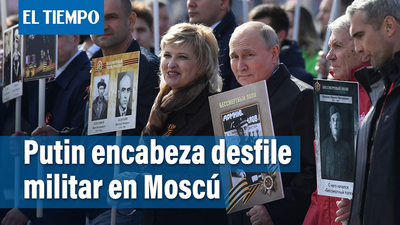 Putin encabeza desfile militar en Moscú para celebrar victoria en la Segunda Guerra Mundial
