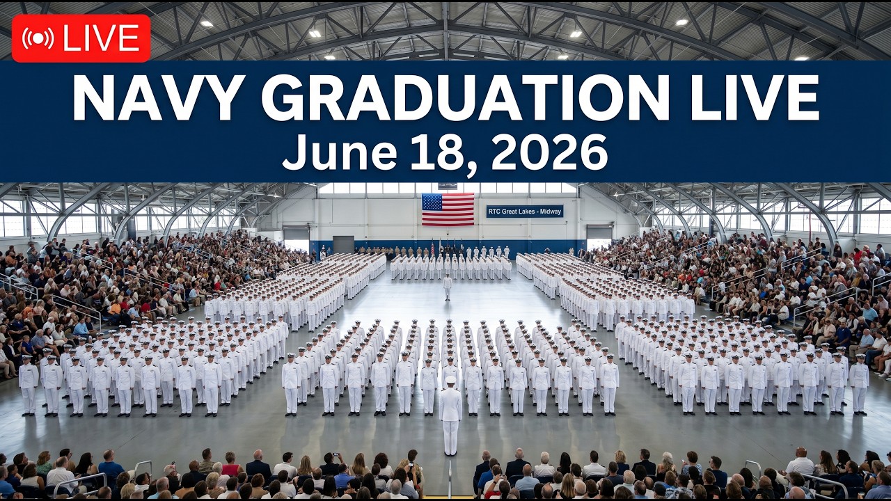 🔴 LIVE: U.S. Navy Boot Camp Graduation Pass-In-Review | RTC Great Lakes (June 18, 2026)