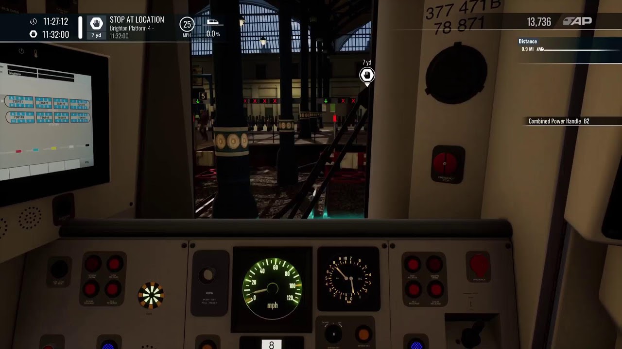 Driving the 377/4 from London Victoria to Brighton - TSW4