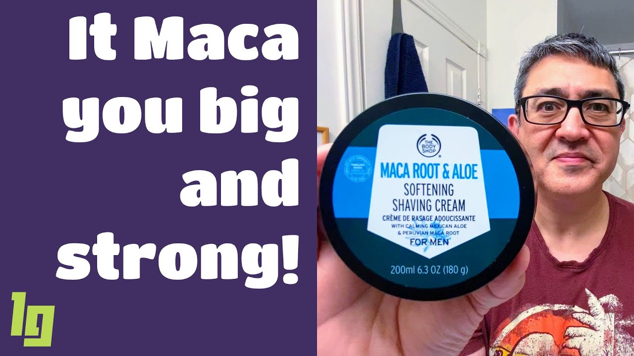 Maca Root & Aloe Softening Shaving Cream from the Body Shop – Benchmark Test V1.1 (wet shave, sotd)