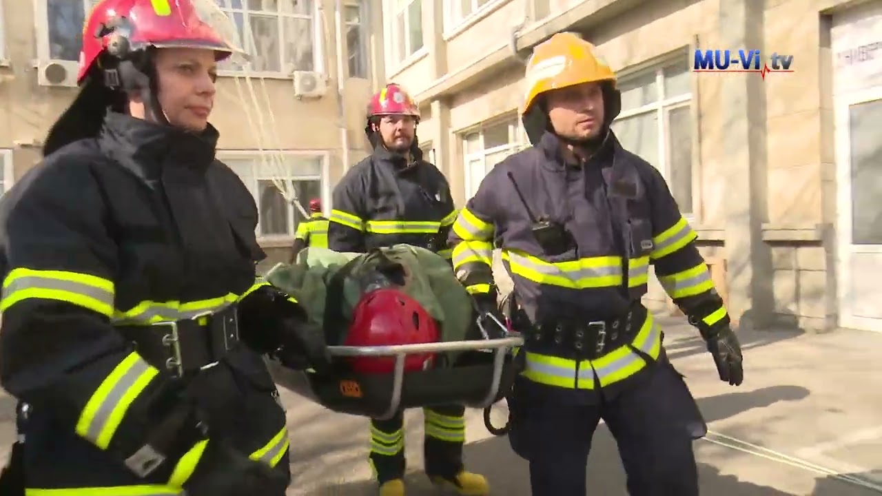 Учение със симулация на пожар и евакуация на пострадали в МУ – Варна