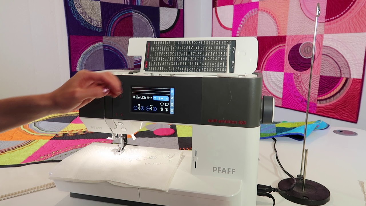 Pfaff quilt ambition 630 34 Hand Look Quilt Stitch