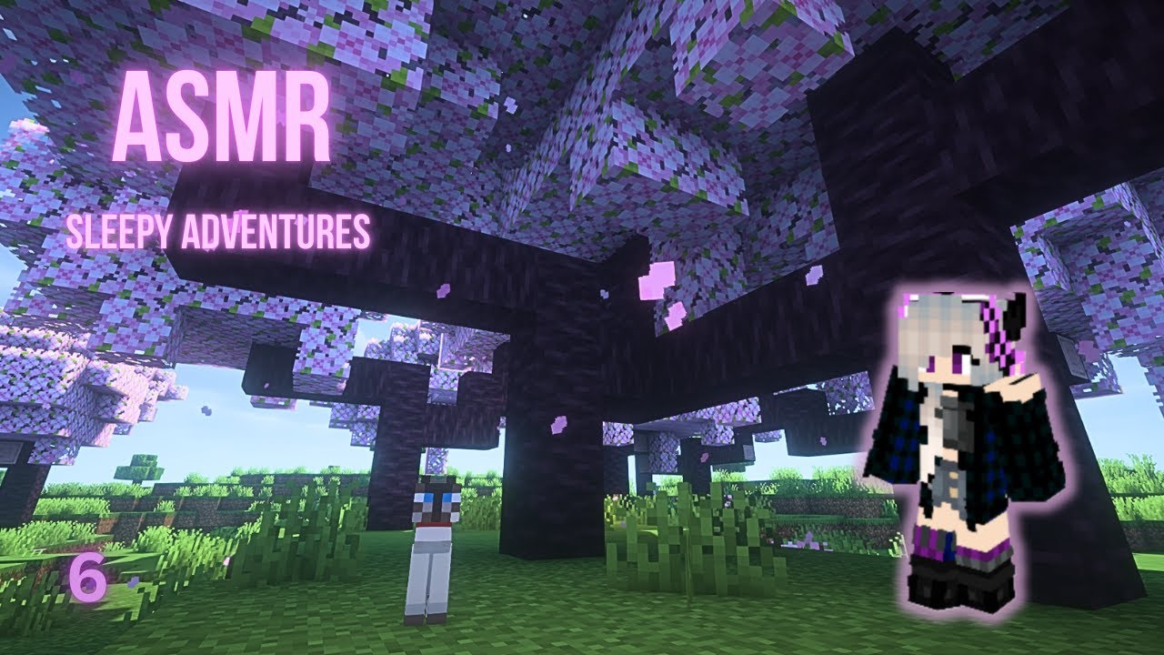 ASMR Minecraft- Sleepy Adventures: fall asleep to the game sounds😴🩷(with lots of mouse clicking)