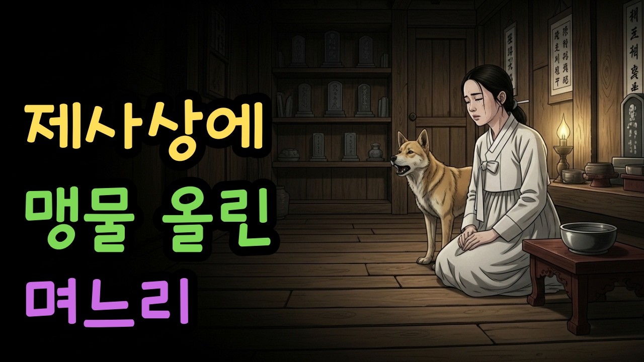 산에서 만난 다친 개를 살리느라 제사상에 맹물만 올린 며느리 | 전기수의 보따리 | 조선 야담 · 설화 · 민담 · 옛날이야기 · 오디오북 · 사연