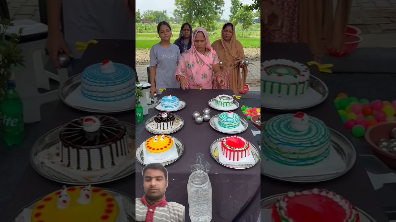 Family Fun Roll The Ball & Win Very Big Cake Challenge 7