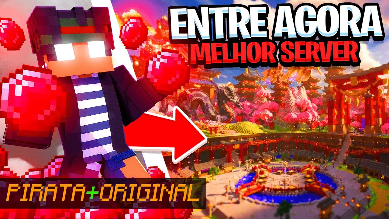 O MELHOR SERVIDOR de SURVIVAL ONLINE do BRASIL para MINECRAFT JAVA e BEDROCK