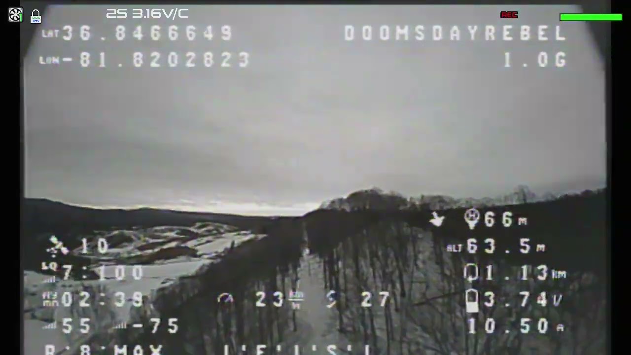 NewBeeDrone LionBee Long Range - Snowy Appalachian Mountain Cruise