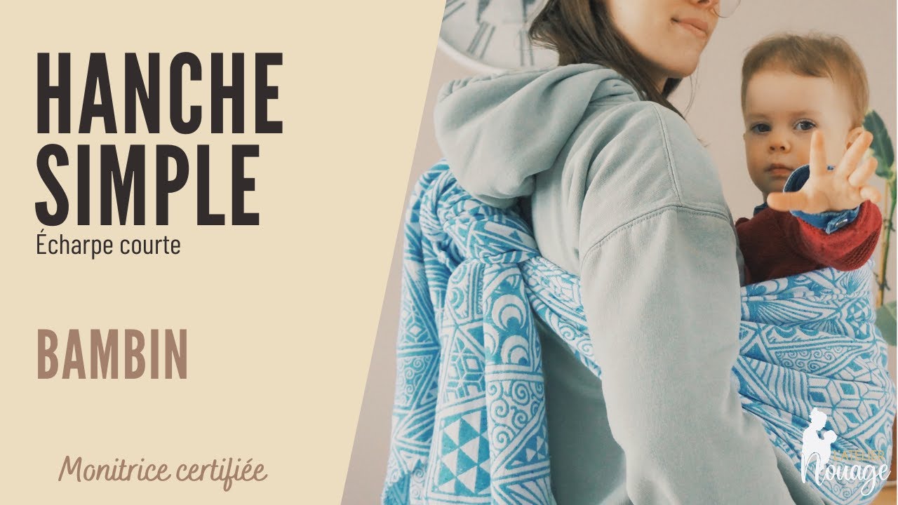 Hanche simple en écharpe tissée | Bambin (vrai bébé)