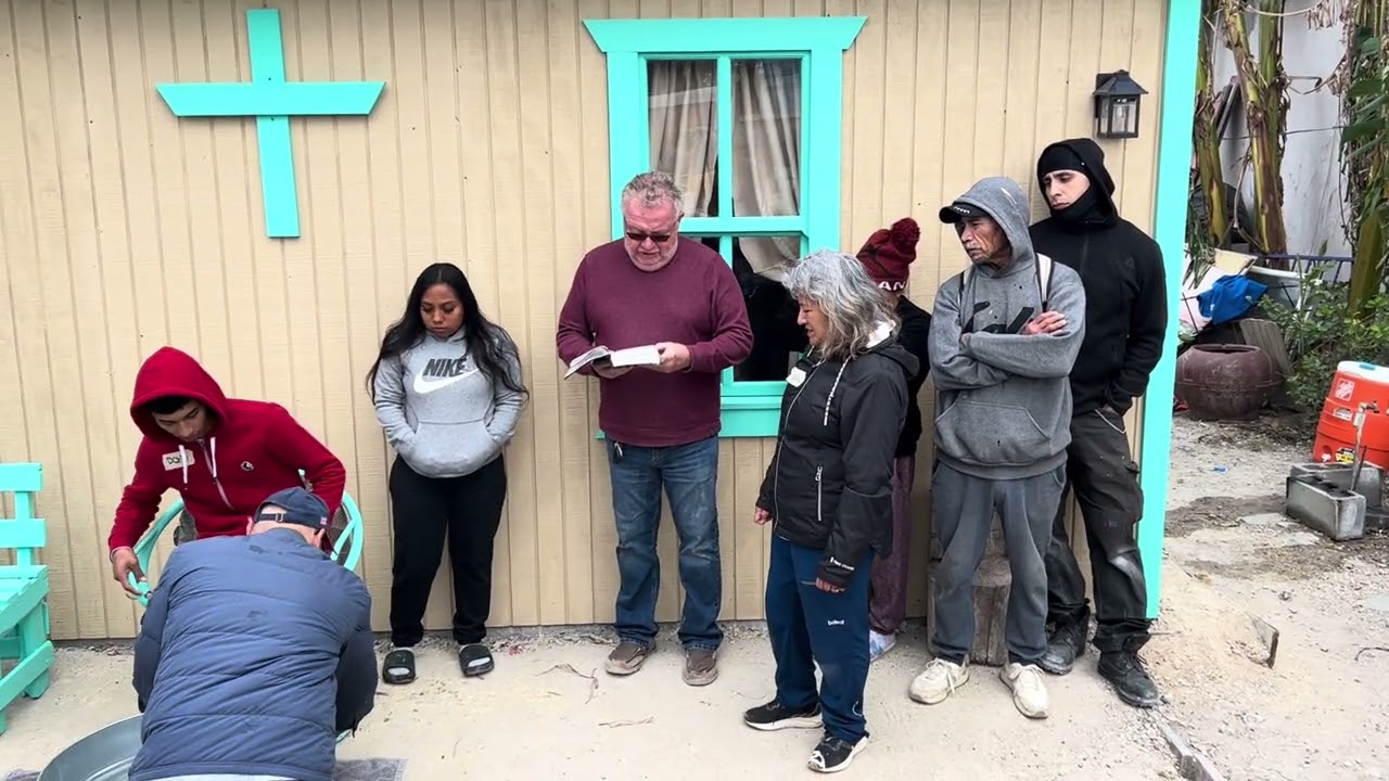Homes For The Homeless - Foot Washing - Reynosa, Mexico 