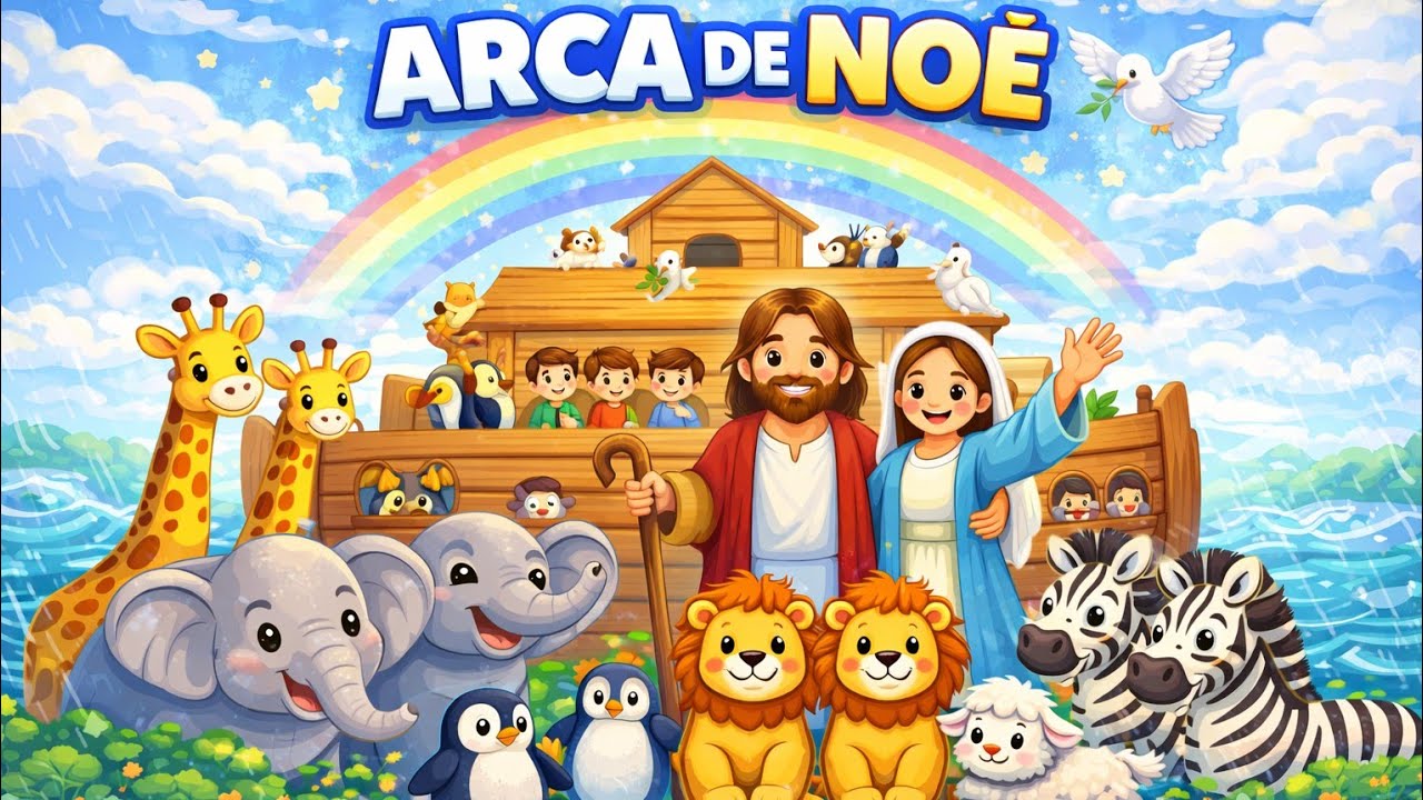 A ARCA DE NOÉ [ HISTORINHAS COM JESUS 🌈🙏
