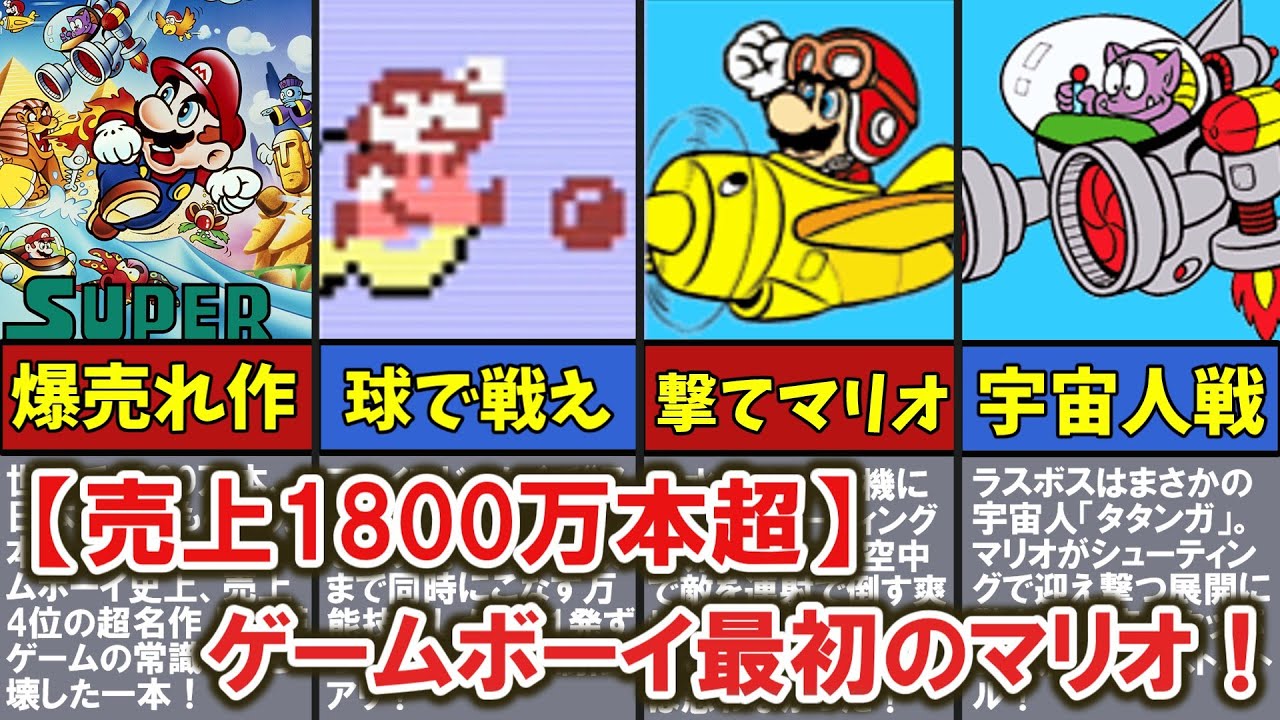 スーパーボールで戦う大冒険！日本で419万本売れた『スーパーマリオランド』【ゆっくり解説】