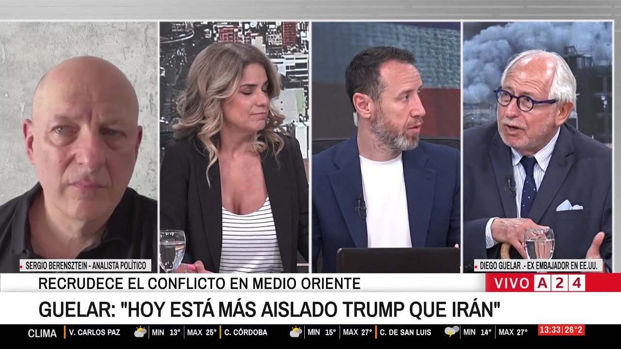 🔴 CONFLICTO MEDIO ORIENTE: EL ANÁLISIS DE DIEGO GUELAR, SERGIO BERENSZTEIN Y WILLY IGLESIA GIULIANO