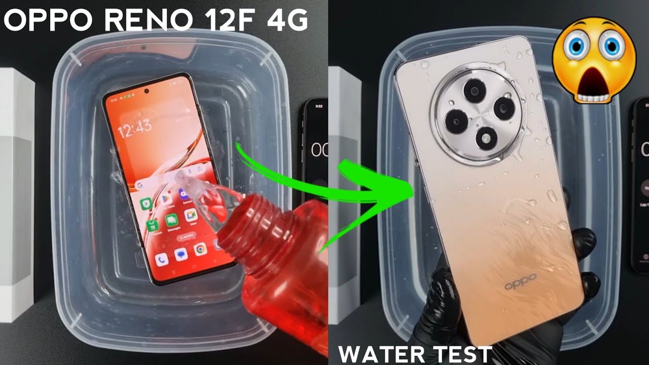 Oppo Reno 12F 4G Water Test iP64 💦💧| Reno 12F is Actually Waterproof Or Not?