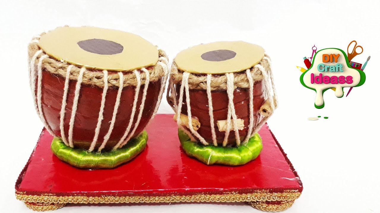 How to make mini tabla | plastic bottle craft | plastic bottle craft projects | Plastic bottle tabla