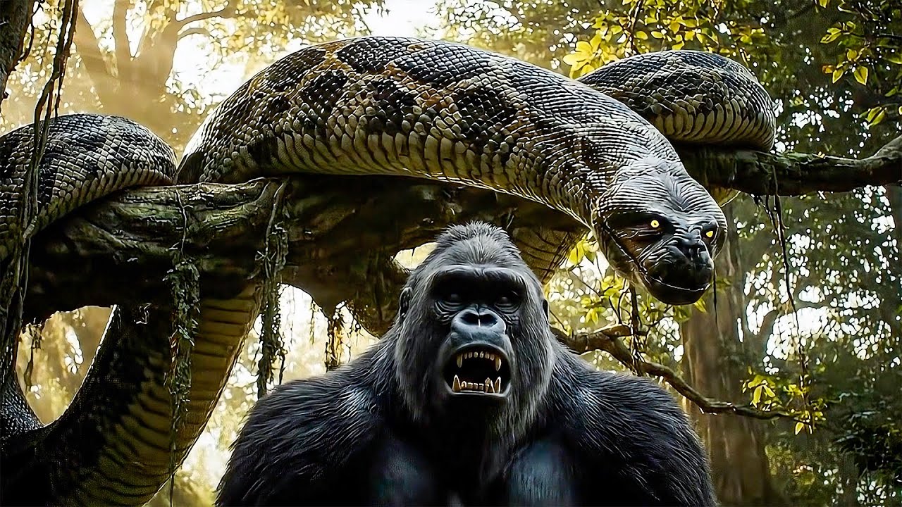 King Kong vs Titanoboa 🐍🦍 The Ultimate Battle for the Jungle Throne! Action Kong