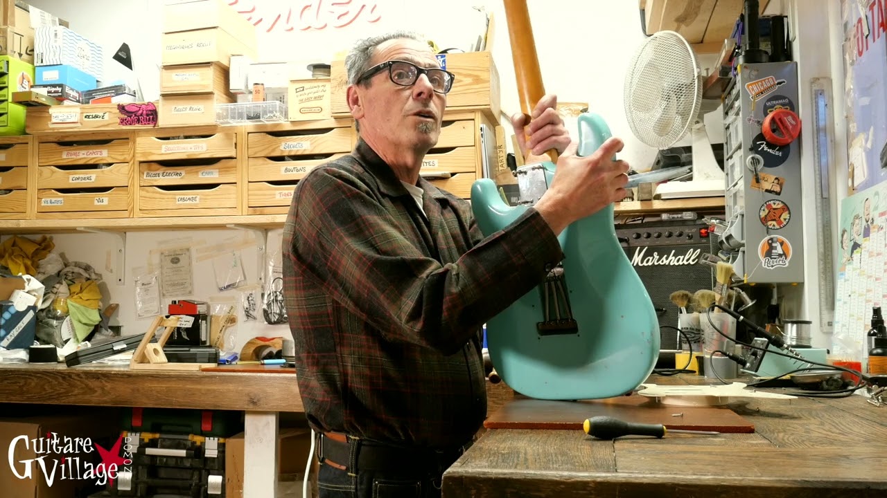 Sur l'établi de Lolo - Fender Stratocaster Série L refin - Guitare Village