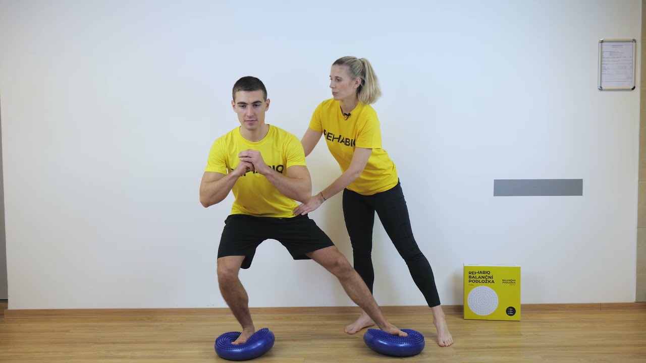 Jak správně cvičit na balanční podložce Rehabiq 1